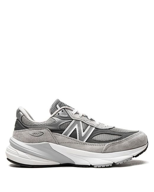 New Balance White 990 Sneakers Shoes for men
