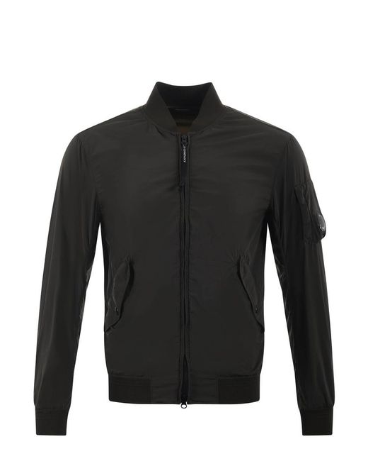 C P Company Black Stretch Nylon Jacket for men