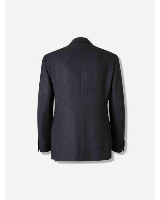Lardini Blue Straight Closure Suit for men