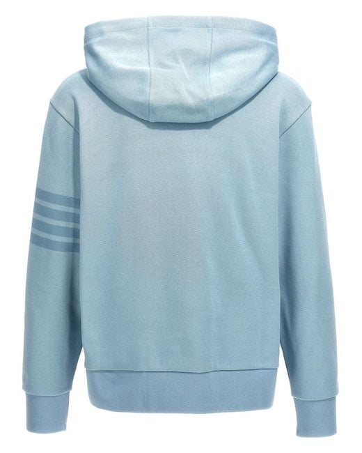 Thom Browne Blue Light Cotton Sweatshirt for men