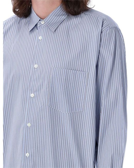 Comme des Garçons Blue Stripes Shirt Boxy Fit for men