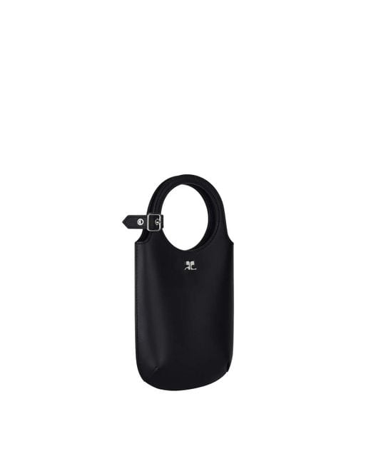 Courreges Black Slim Holy Bag