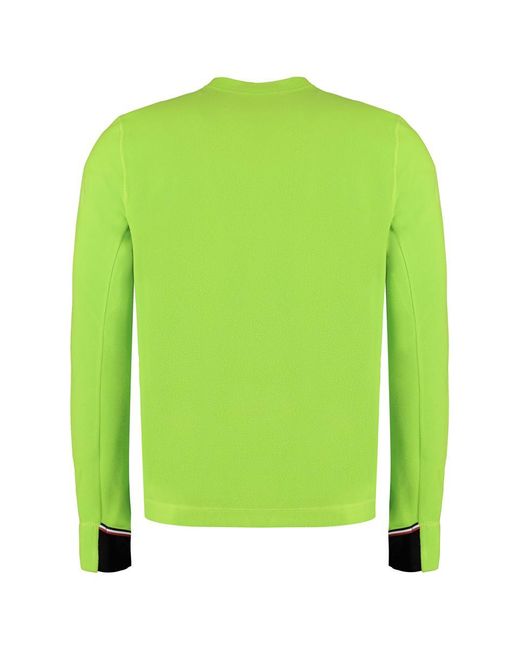 3 MONCLER GRENOBLE Green Fleece Sweatshirt for men