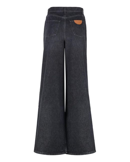 Chloé Blue Wide-leg Jeans