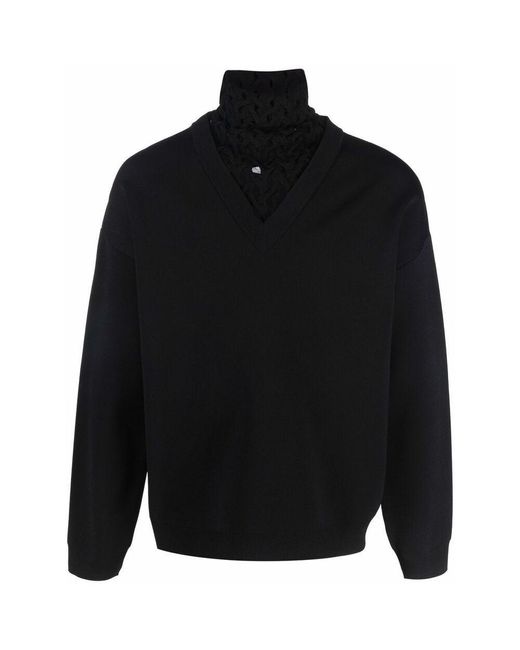 Valentino Black Sweaters for men