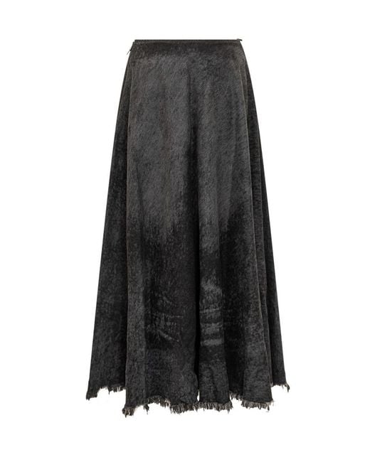 DIESEL Black Longuette Skirt