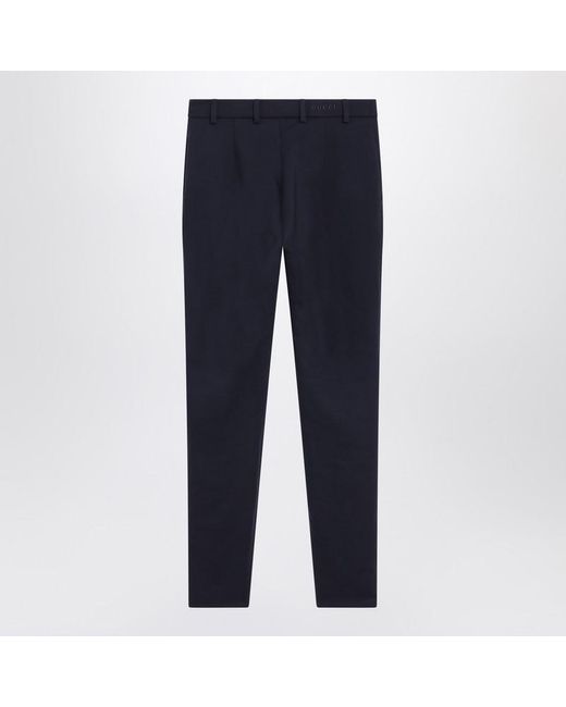 Gucci Blue Slim Trousers