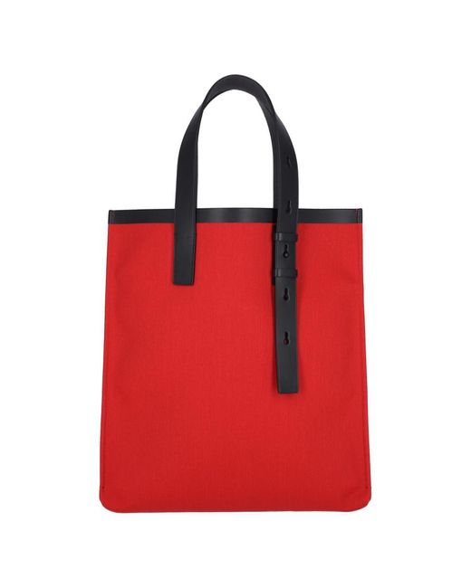 Ferragamo Red Logo Tote Bag for men