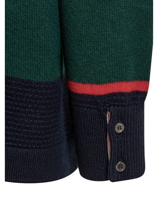 Thom Browne Green Rugby Jersey for men