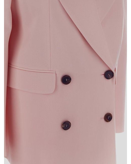 Alexander McQueen Pink Double-Breasted Jacket