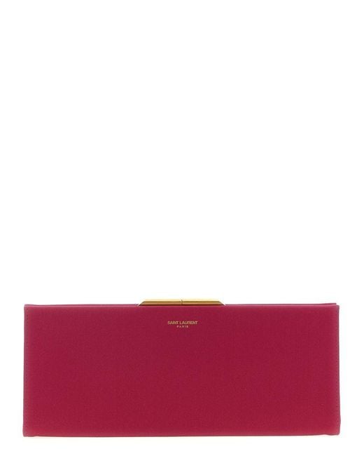 Saint Laurent Purple 'Midnight Piccola' Clutch