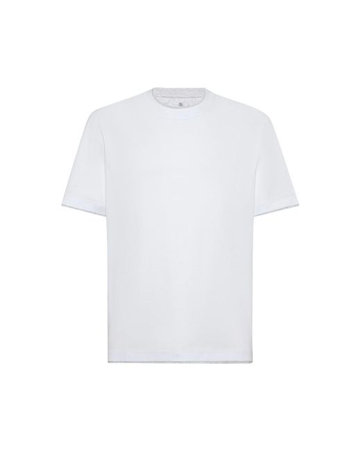Brunello Cucinelli White T-shirts for men