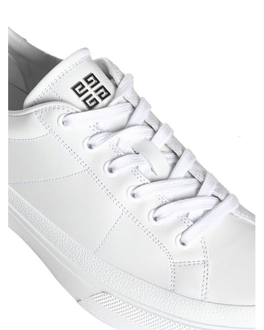 Givenchy White City Sport Leather Sneakers