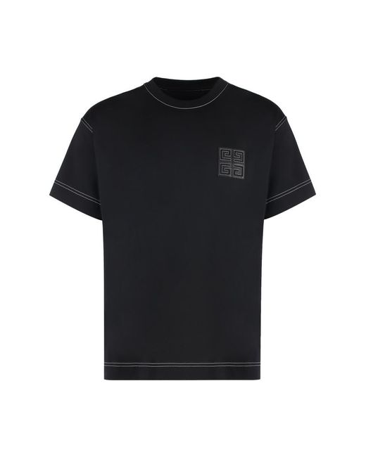 Givenchy Black Logo Cotton T-shirt for men