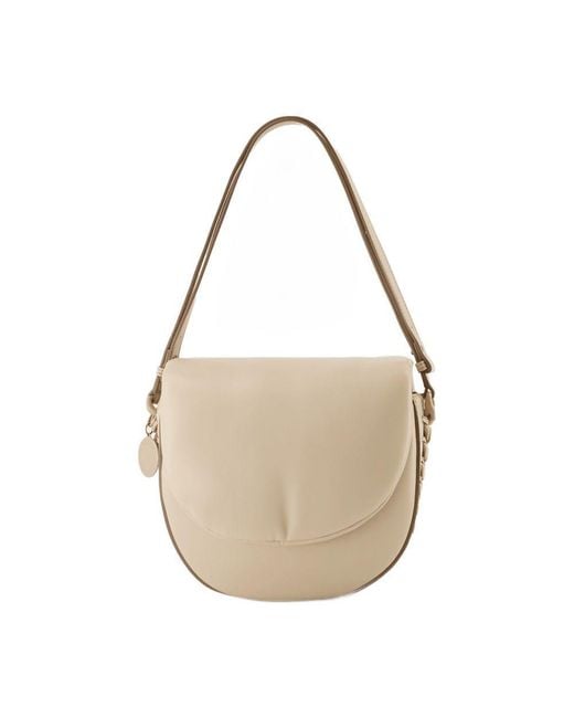 Stella McCartney Natural M Flap Puffy Alter Mat Bag
