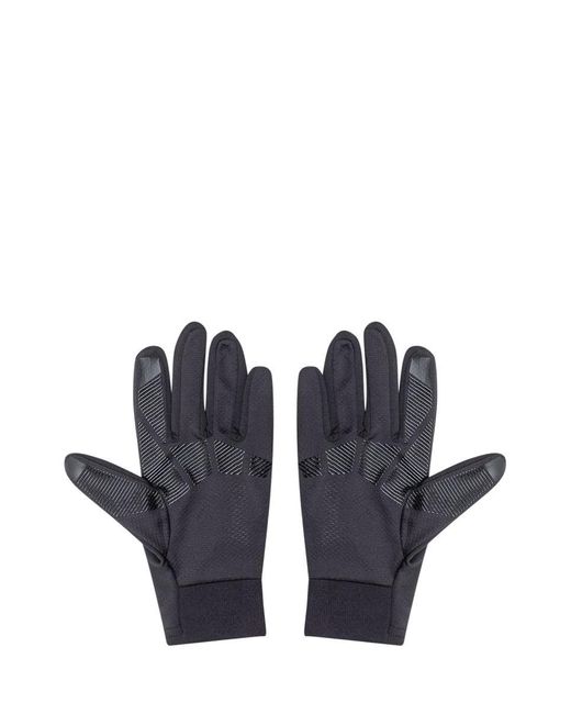 Y-3 Blue Y-3 Black Gloves With Logo for men