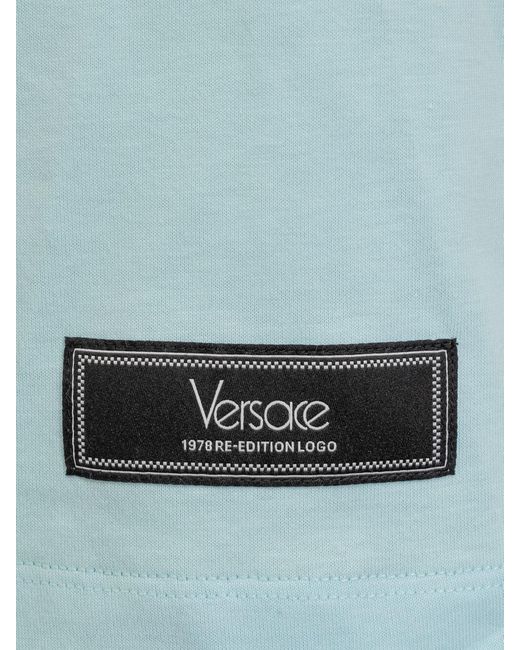 Versace Blue 1978 Re-edition Logo T-shirt