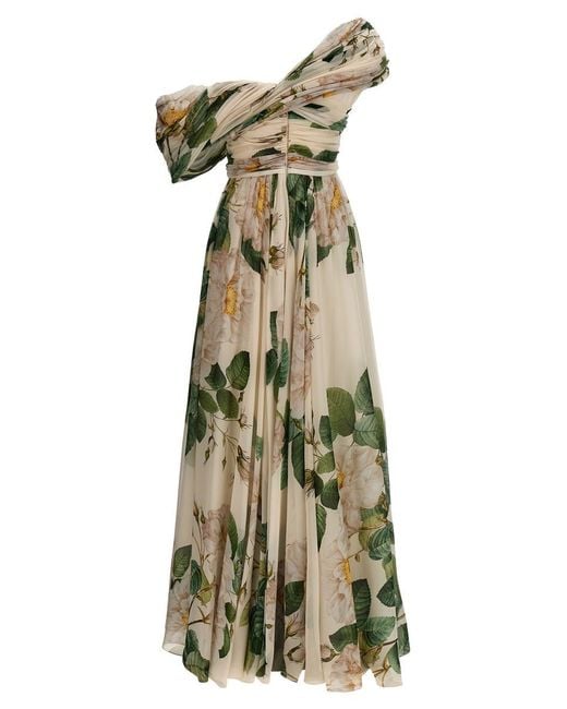 Giambattista Valli Green 'Giant Bloom' Floral Print Dress