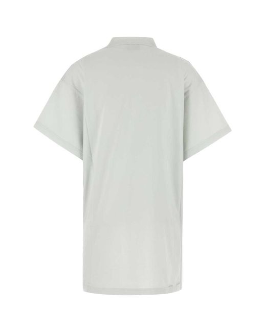 Tシャツ・カットソー BALENCIAGA Women Tops 811688TRVU69081 WHITE Balenciaga Chalk Coton Oversize Shirt in White | Lyst Canada