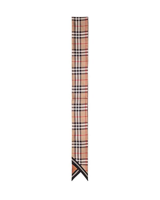Burberry White Check Scarf for men