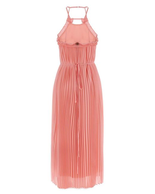 Twinset Pink Pleated Dress