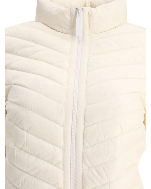 Canada Goose White "Hybridge Knit" Down Jacket