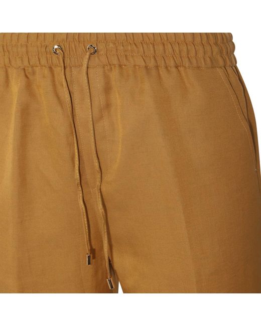 Etro Natural Ochre Cotton Pants for men