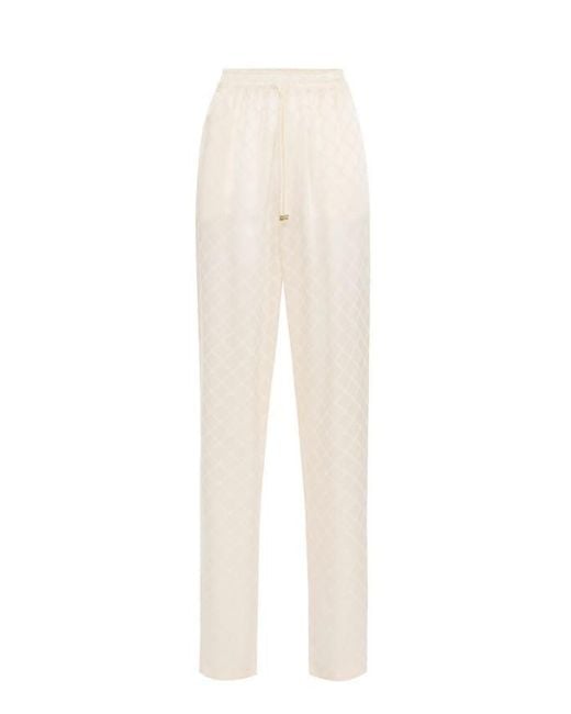 Elisabetta Franchi White Trousers