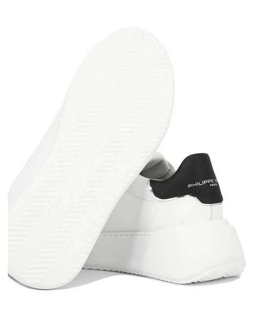 Philippe Model White "Tres Temple" Sneakers