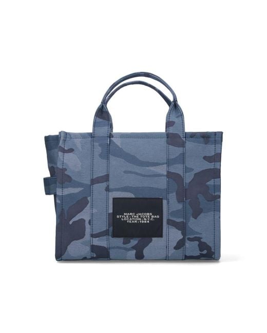 Marc Jacobs Blue "The Camo" Medium Tote Bag