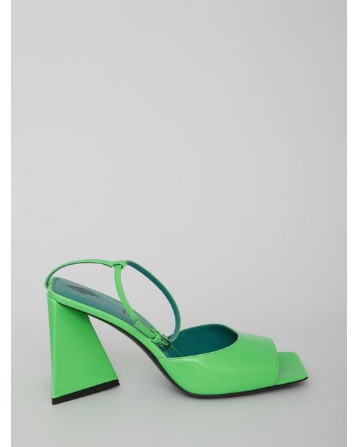 The Attico Green Piper Sandals | Lyst
