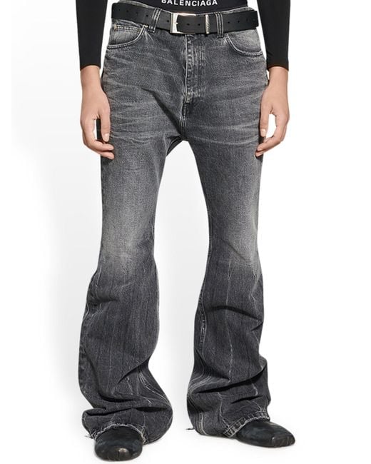 Balenciaga Denim Black Flared Jeans for Men | Lyst Australia
