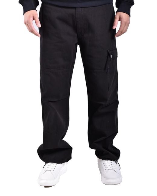 Moschino Black Relaxed-Fit Trousers With Adjustable Drawstring Hem for men