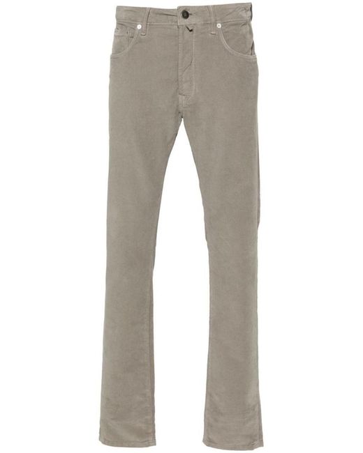 Incotex Gray 5 Pocket Stretch Vintage Clothing for men