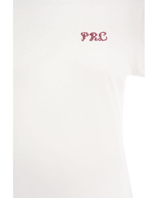 Ralph Lauren White Crew-neck T-shirt With Embroidery