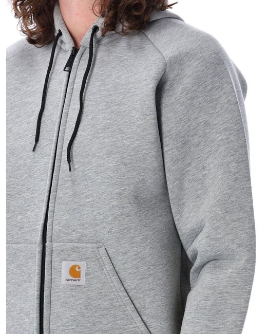 Carhartt Gray Car-Lux Hooded Jacket for men