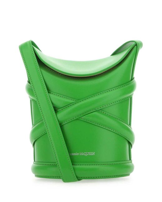 Alexander McQueen Green Bucket Bags