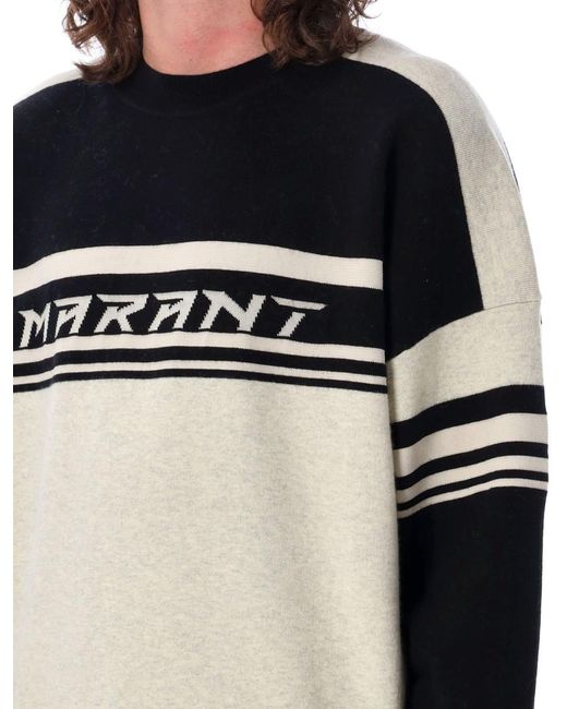 Isabel Marant Black Colby Cotton Sweater for men
