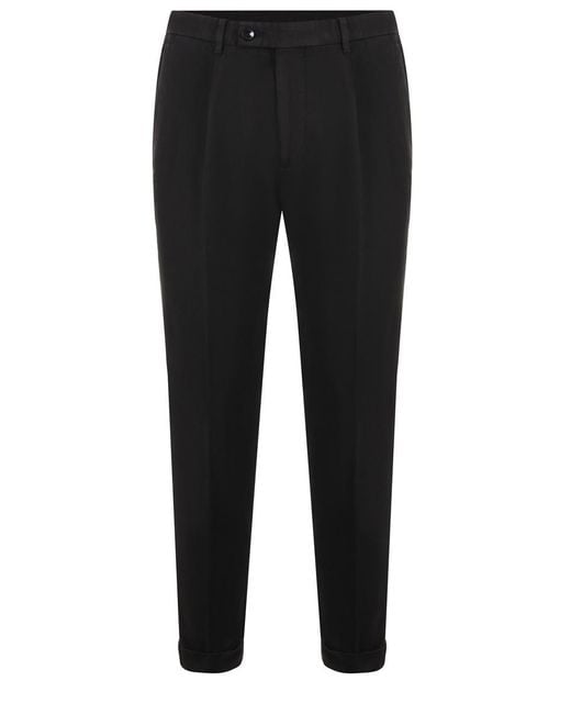 Michael Coal Black Trousers for men