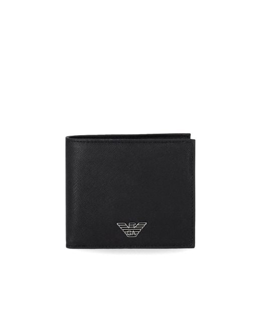 Emporio Armani Black Wallet With Logo for men