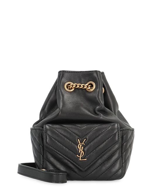 Saint Laurent Black Joe Mini Bucket Bag