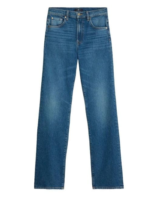 7 For All Mankind Blue Tess Denim Jeans