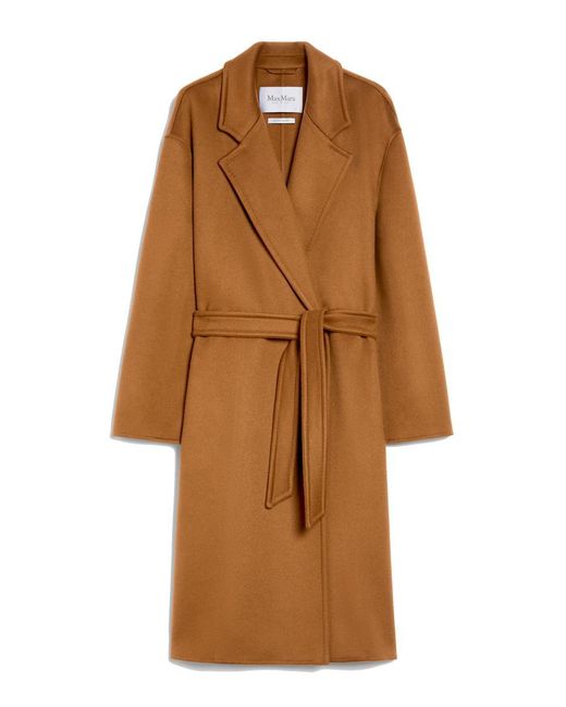 Max Mara Brown Melinda Cashmere Midi Coat With Belt