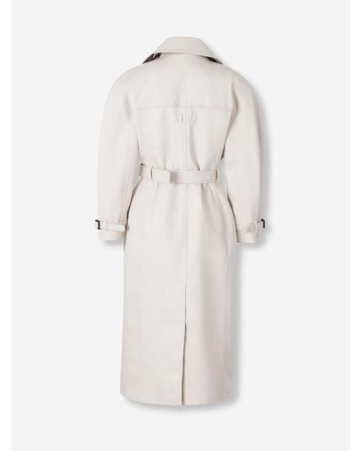Jacquemus White Gabardine Le Trench Citta