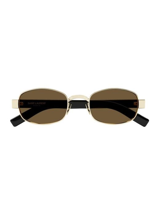 Saint Laurent Brown Sl 706 Linea Sl Logo Sunglasses