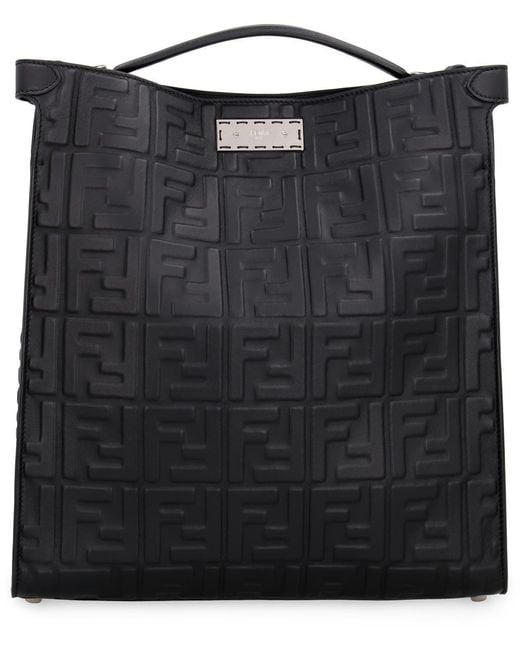 Fendi Black Peekaboo Leather Bag for men