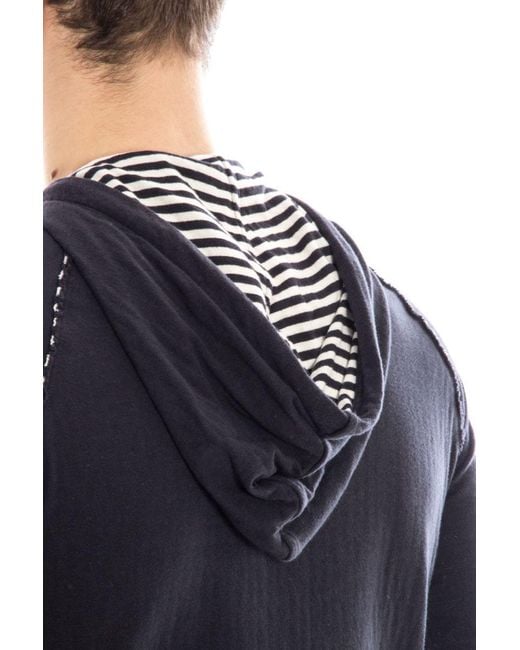 Armani Jeans Blue Sweatshirt Hoodie for men