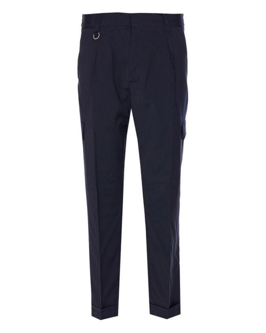 Paolo Pecora Blue Trousers for men