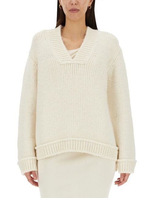 Tom Ford White D Wool Sweater
