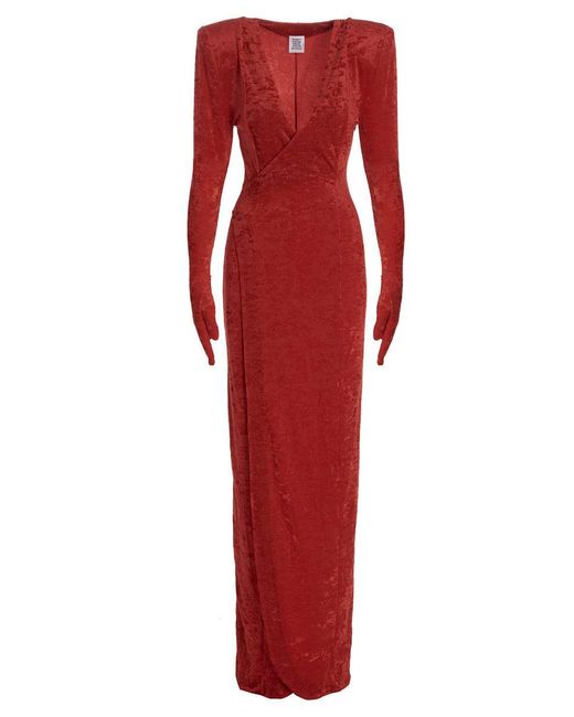 Vetements Red 'crocy' Long Dress